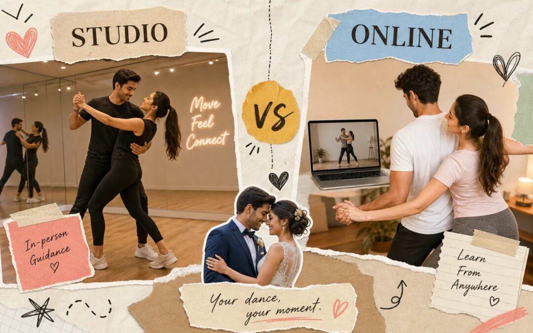 Studio vs online wedding dance lessons: which works best?